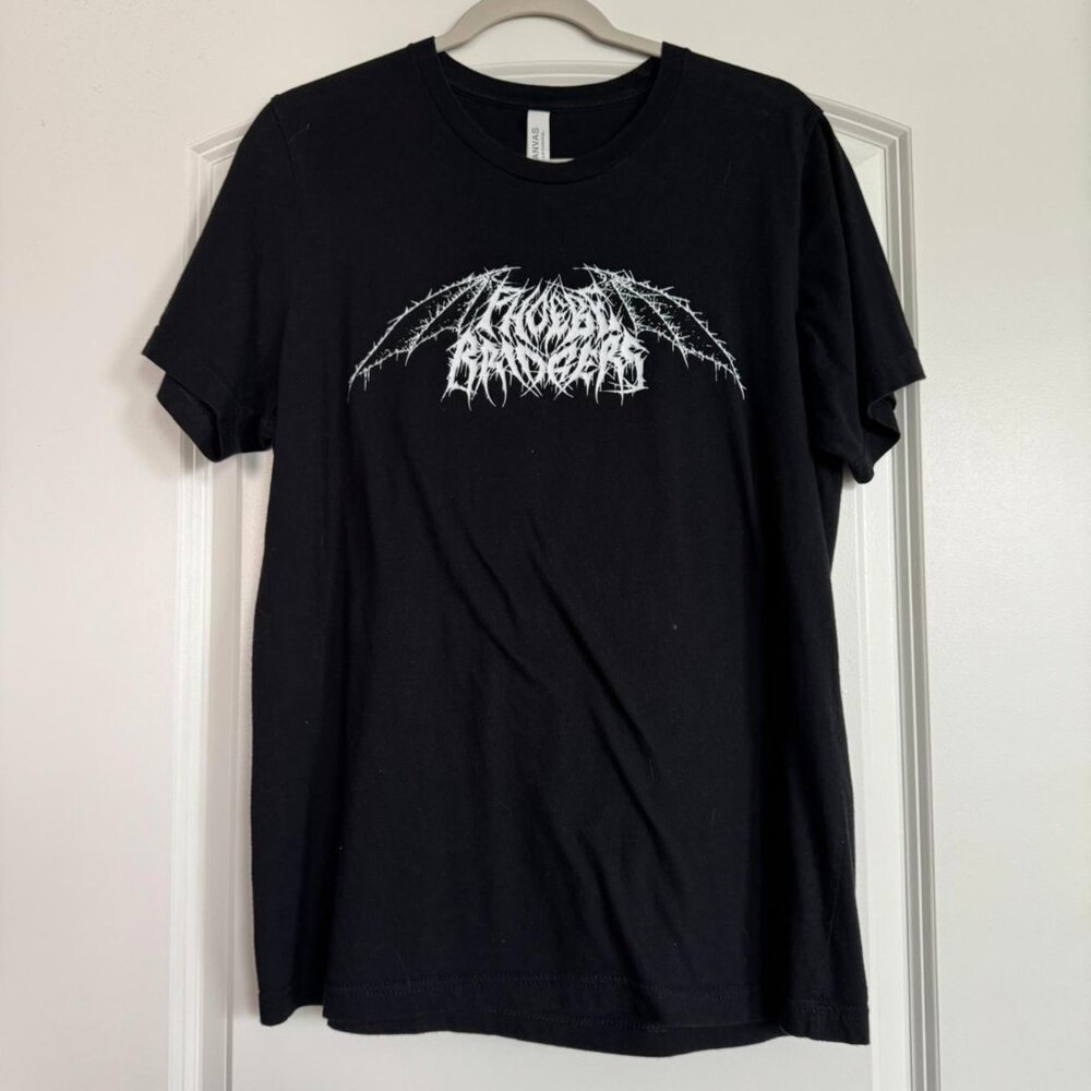 Phoebe Bridgers death metal logo shirt | indie rock band merch